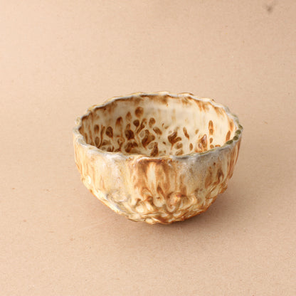 brown woodfired bowl