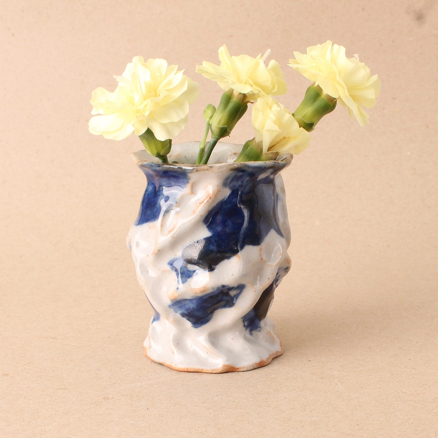 blue mini bud vase