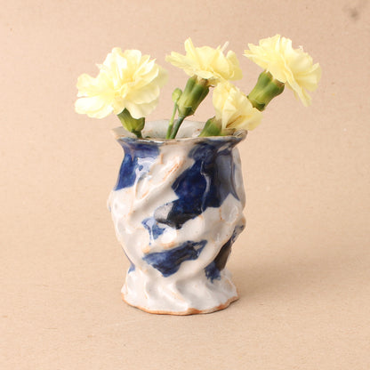 blue mini bud vase
