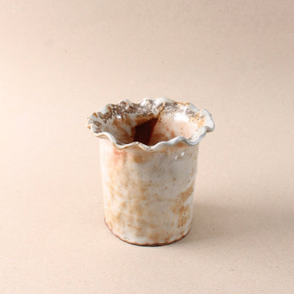 brown cylinder vase