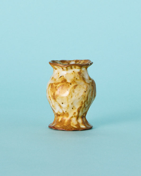 brown bud vase