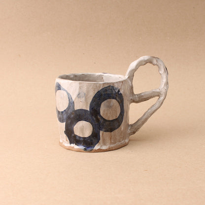 blue circle mug