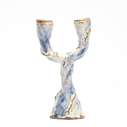 blue splash candleabra
