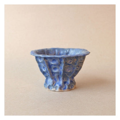 blue pinched bowl