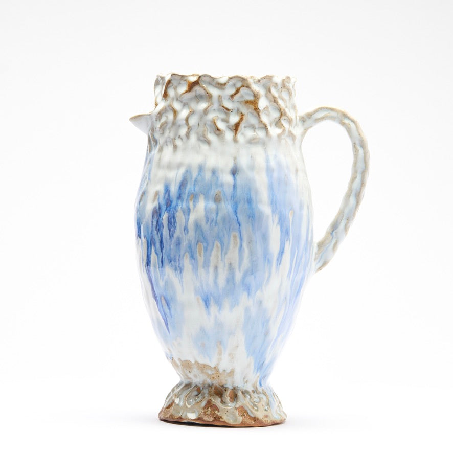 blue drip pitcher