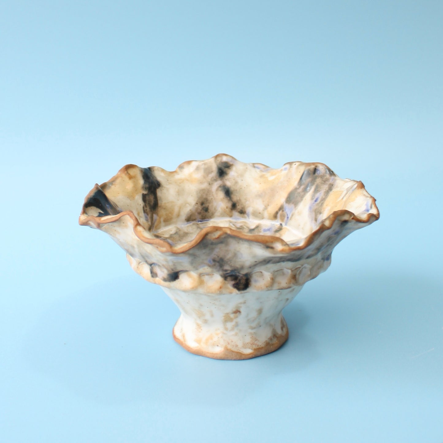 brown wave bowl