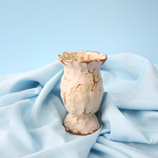 pink splash bud vase