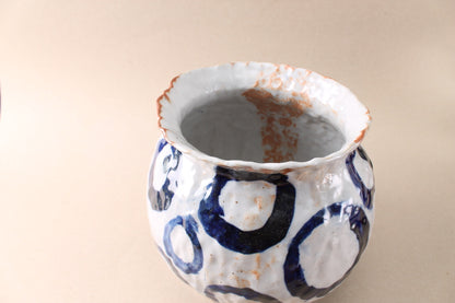 cobalt circle vase