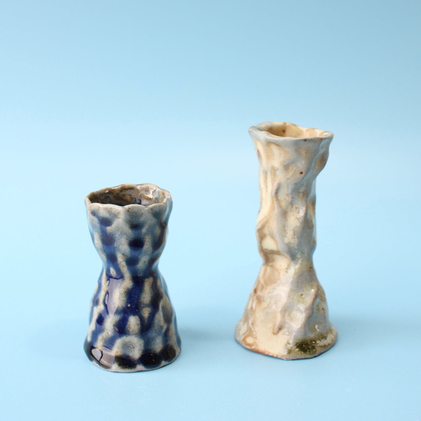 thick white candleholder