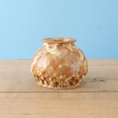 low brown vase