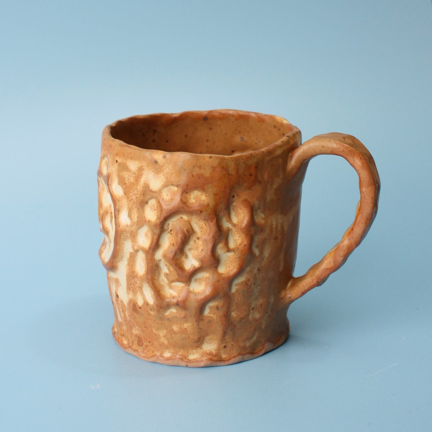 brown swirl mug