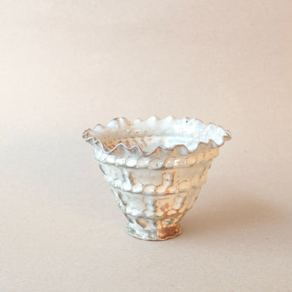 white woodfired bowl