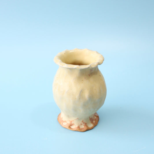 yellow gloss bud vase