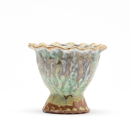 green crystal bowl