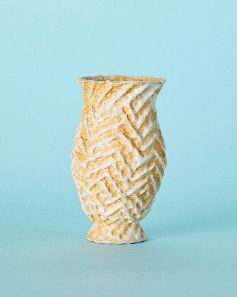 pattern pinch vase