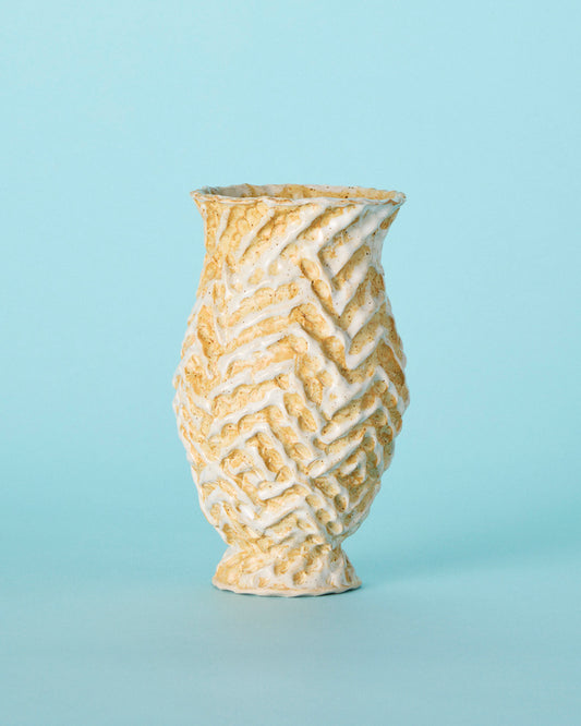 pattern pinch vase