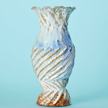 cobalt swirl vase