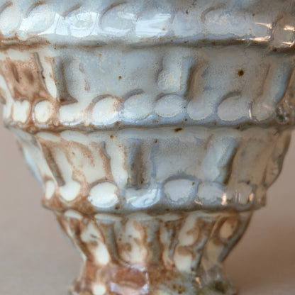 white woodfired bowl