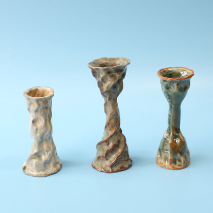 green swirl candlestick