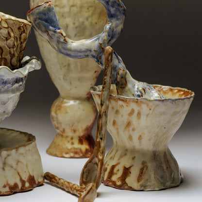 brown crystal display bowl