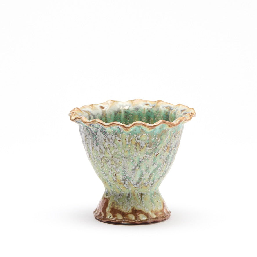 green crystal bowl
