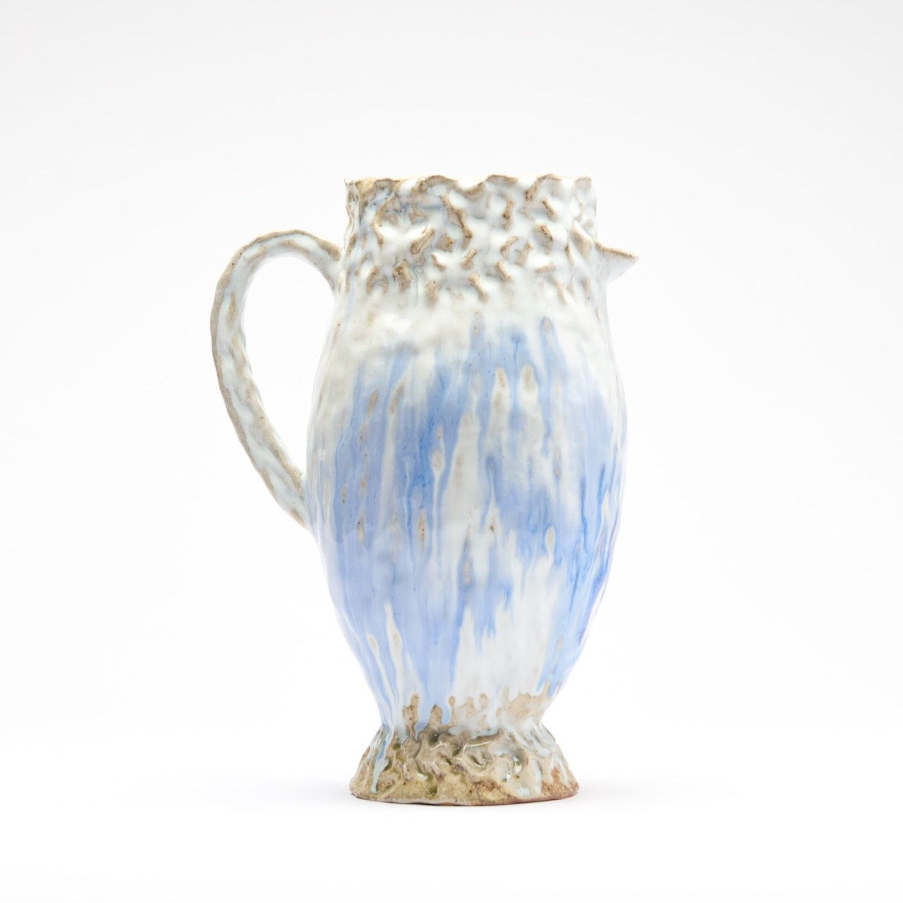blue drip pitcher