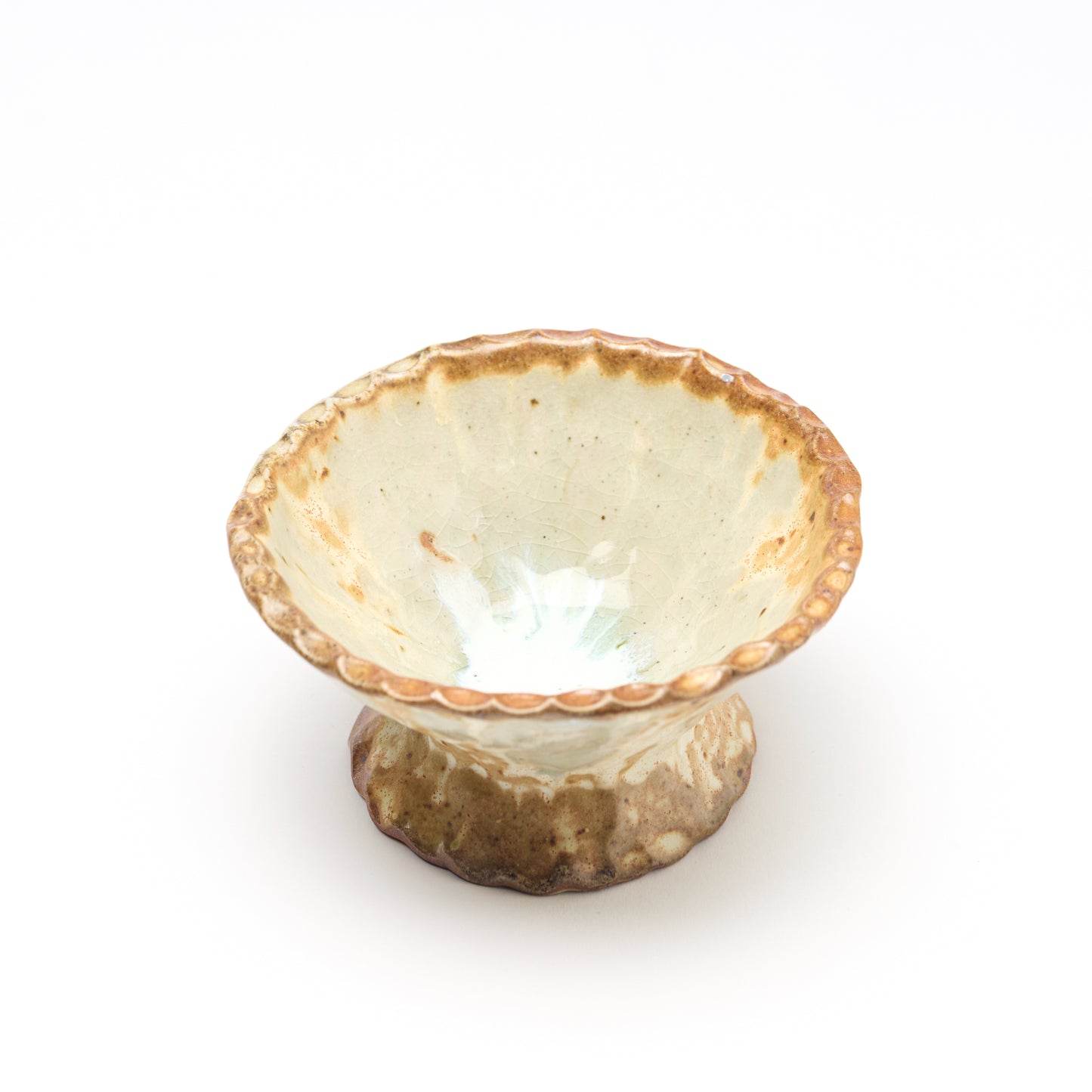 brown crystal bowl