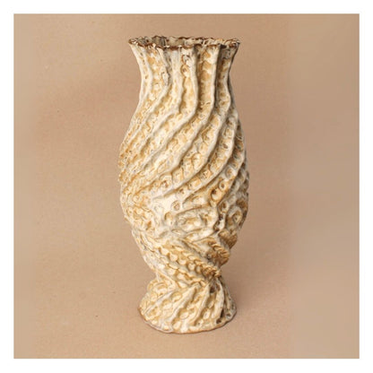 brown twist vase