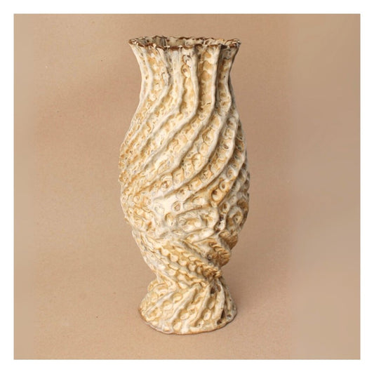 brown twist vase